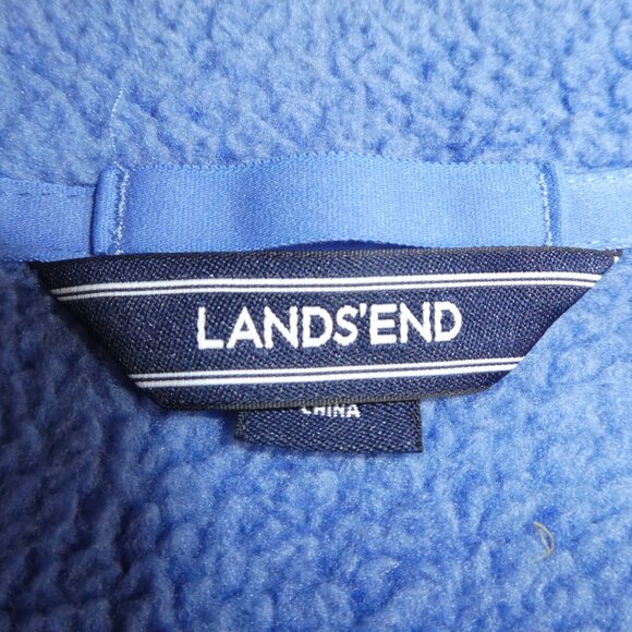 Lands End Sweater knit fleece lined zip front jacket - Picture 3 of 7